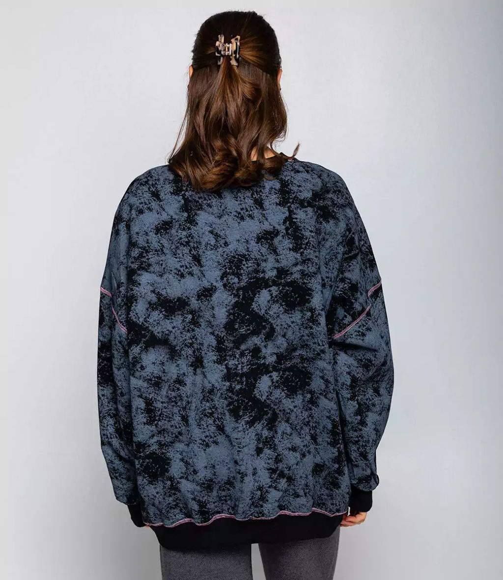 Свитшот #КТ8059, чёрный