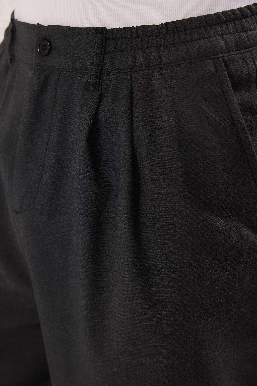 Antrasit Wide Leg Bol Kumas Baggy Pantolon TMNSS23PL00039