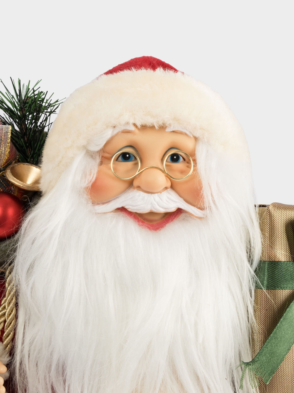 Изделие декоративное, 40 см, мягкое, пластик/полиэстер, Санта с мешком и подарком, New year - Anna lafarg фото 4