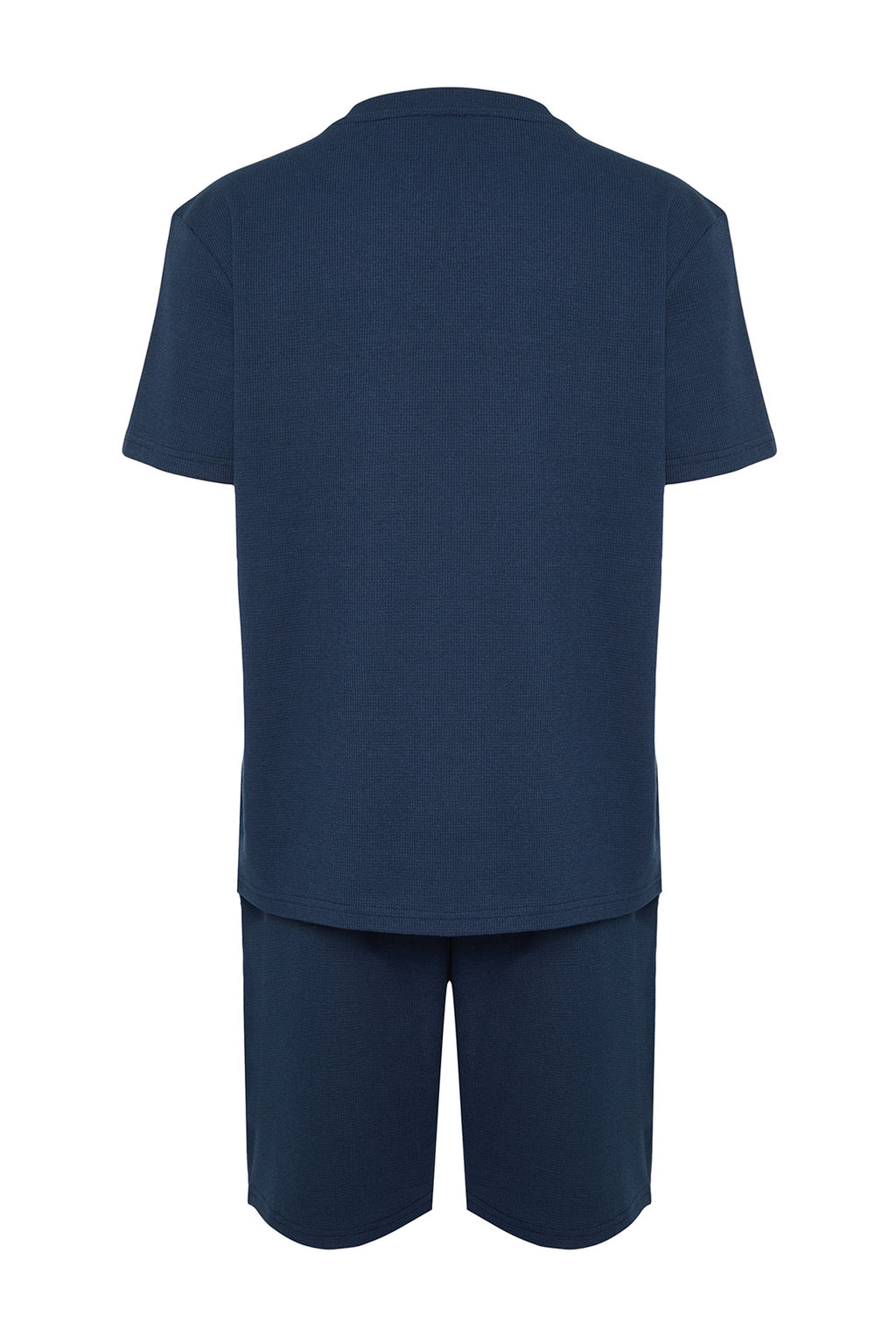 TRENDYOL MAN Mavi Regular Fit Waffle Sortlu Pijama Tak?m? TMNSS23PT00032 - Trendyolmilla фото 45