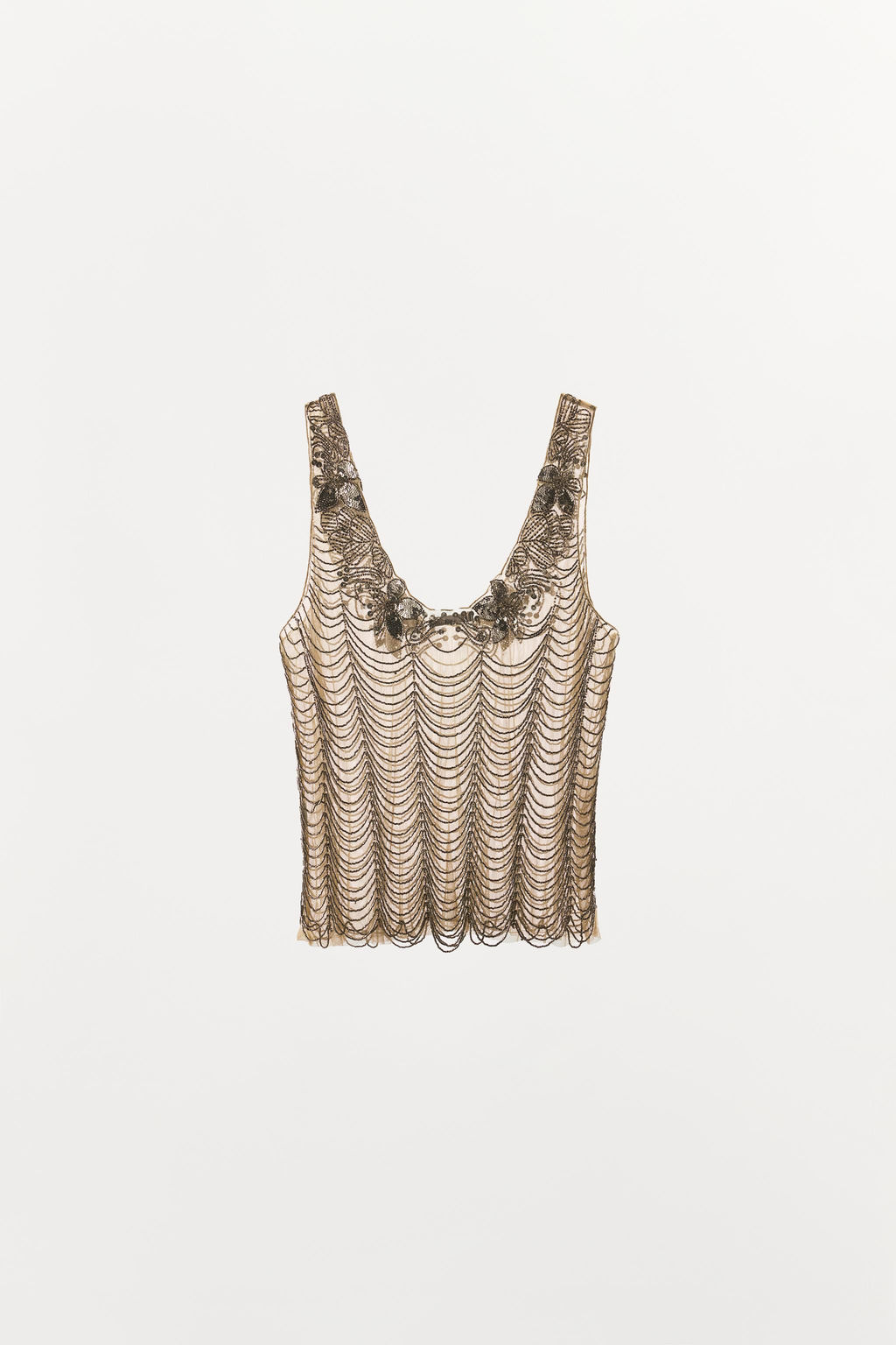 TOP ABALORIOS ZW COLLECTION / Plata - Zara фото 9
