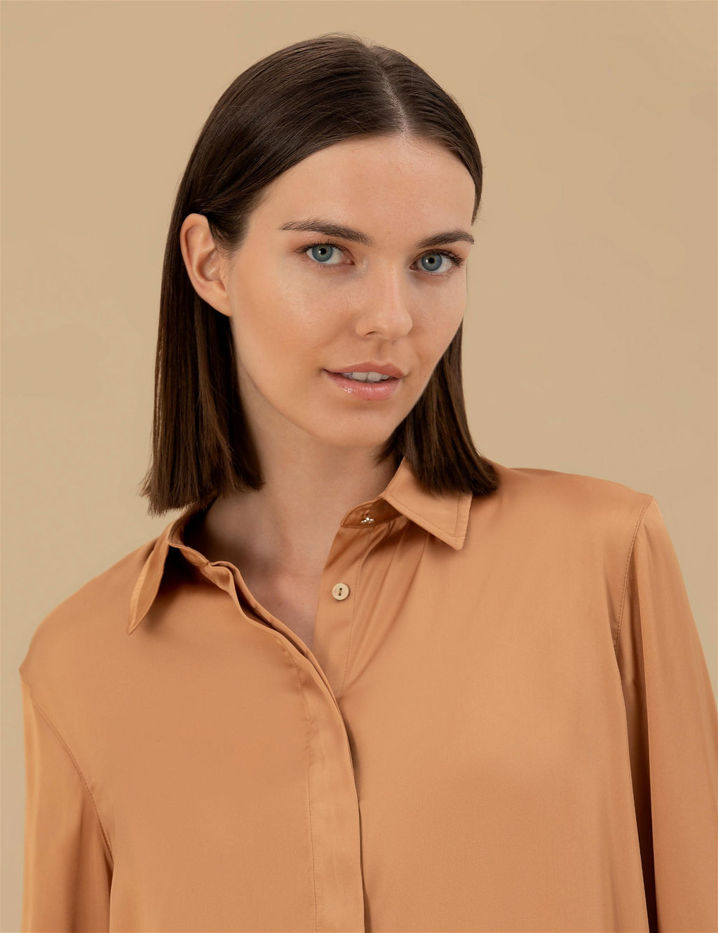 Kahverengi Comfort Fit Saten G_mlek - Pierre cardin фото 3