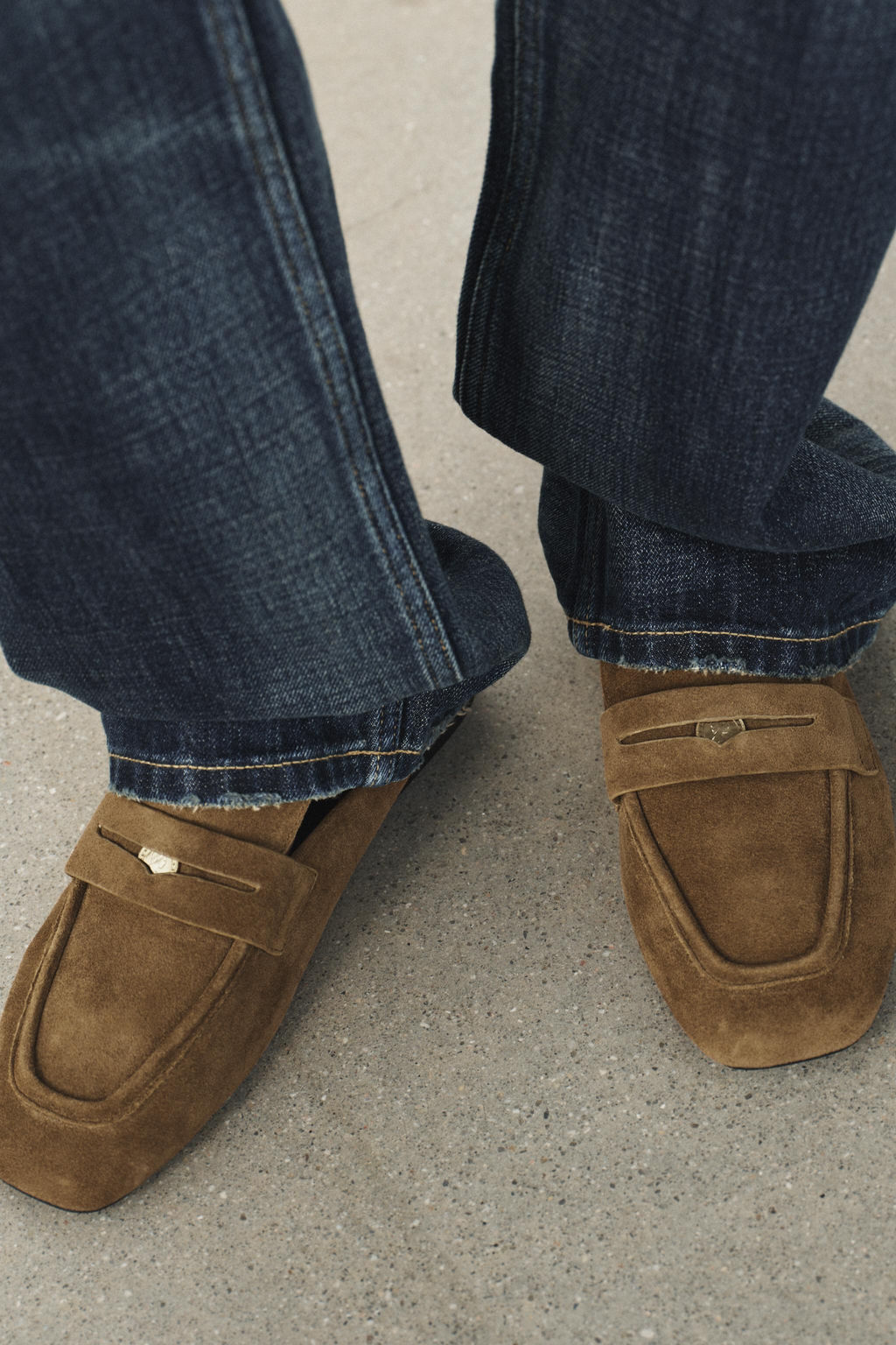 SPLIT SUEDE MULE LOAFERS - Zara фото 2