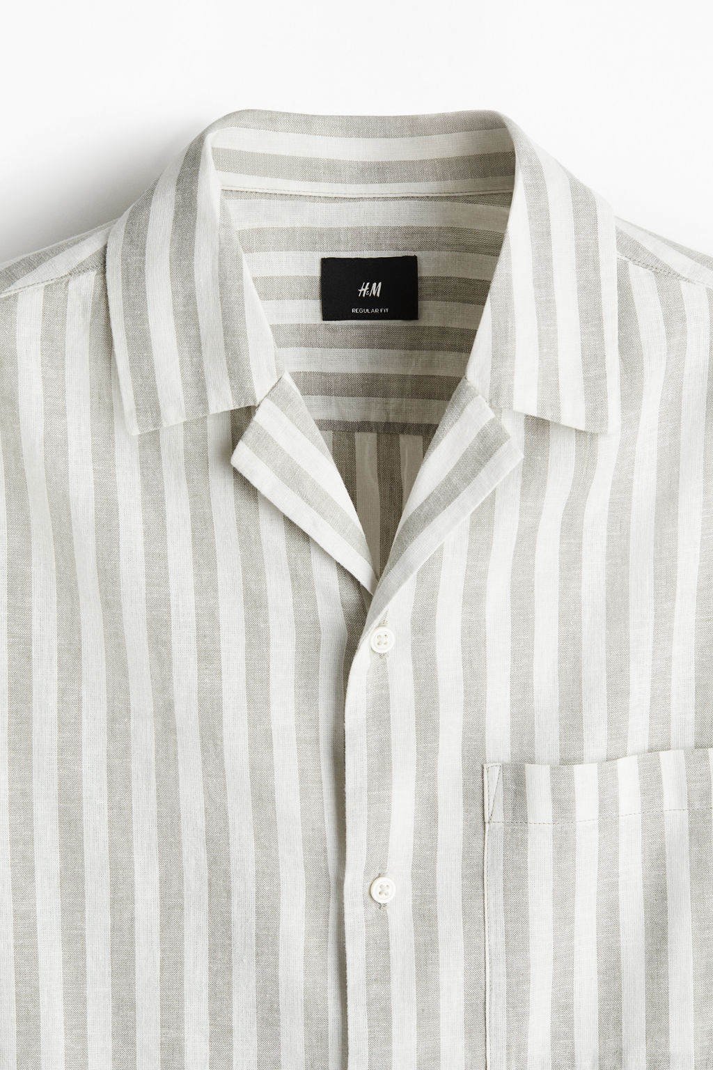 Camisa en mezcla de lino Regular Fit - H&m фото 6
