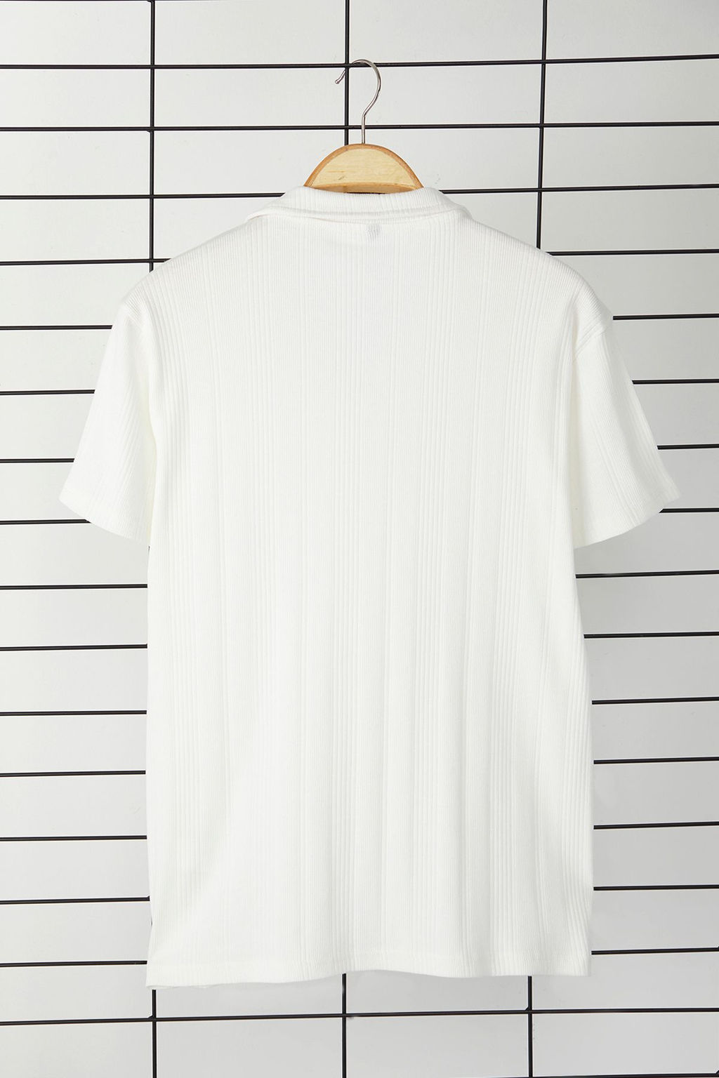 TRENDYOL MAN Ekru Regular/Normal Kesim Dokulu Basic Polo Yaka T-shirt TMNSS25PO00000 - Trendyolmilla фото 16