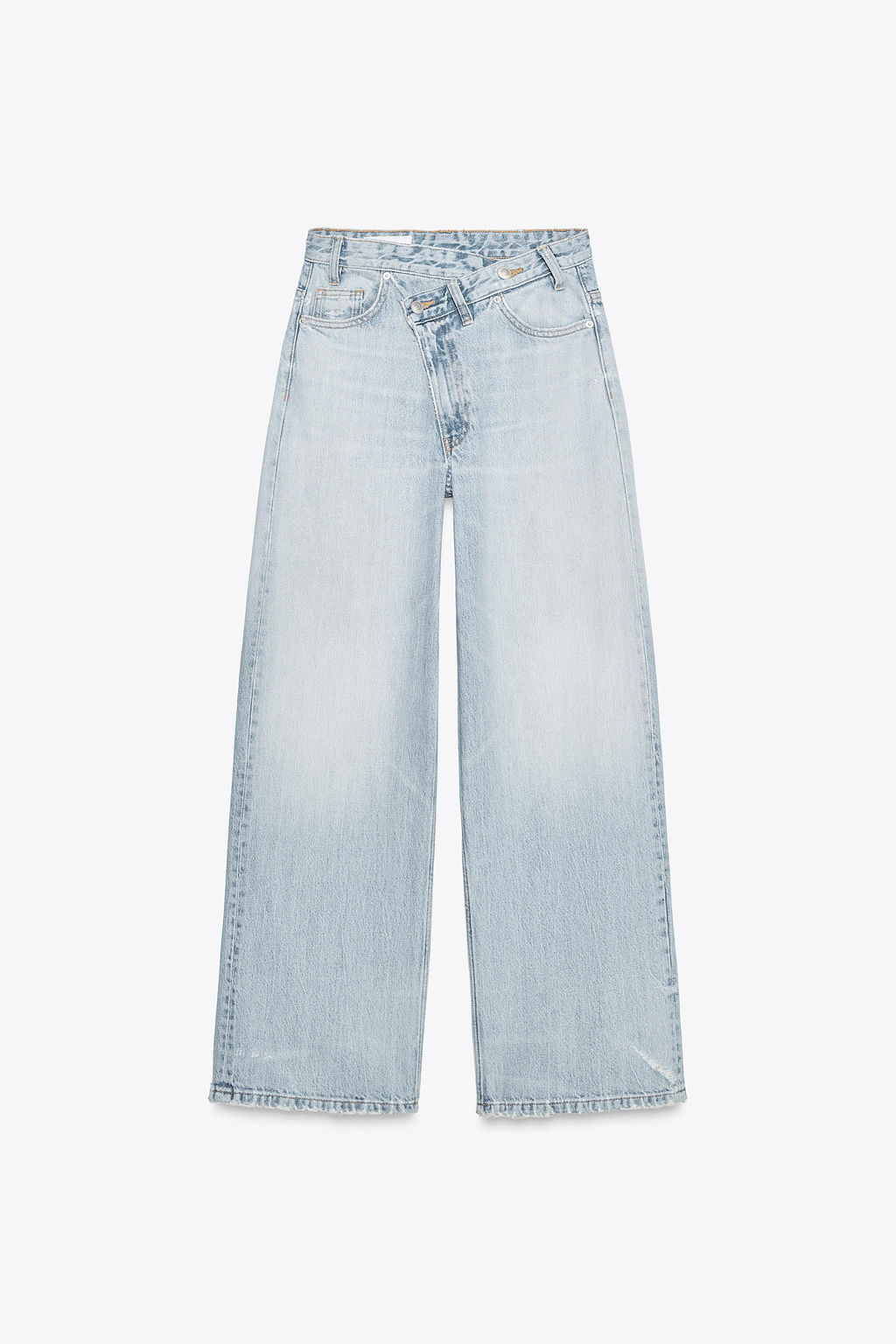 HIGH-WAIST WIDE-LEG TRF JEANS - Zara фото 49