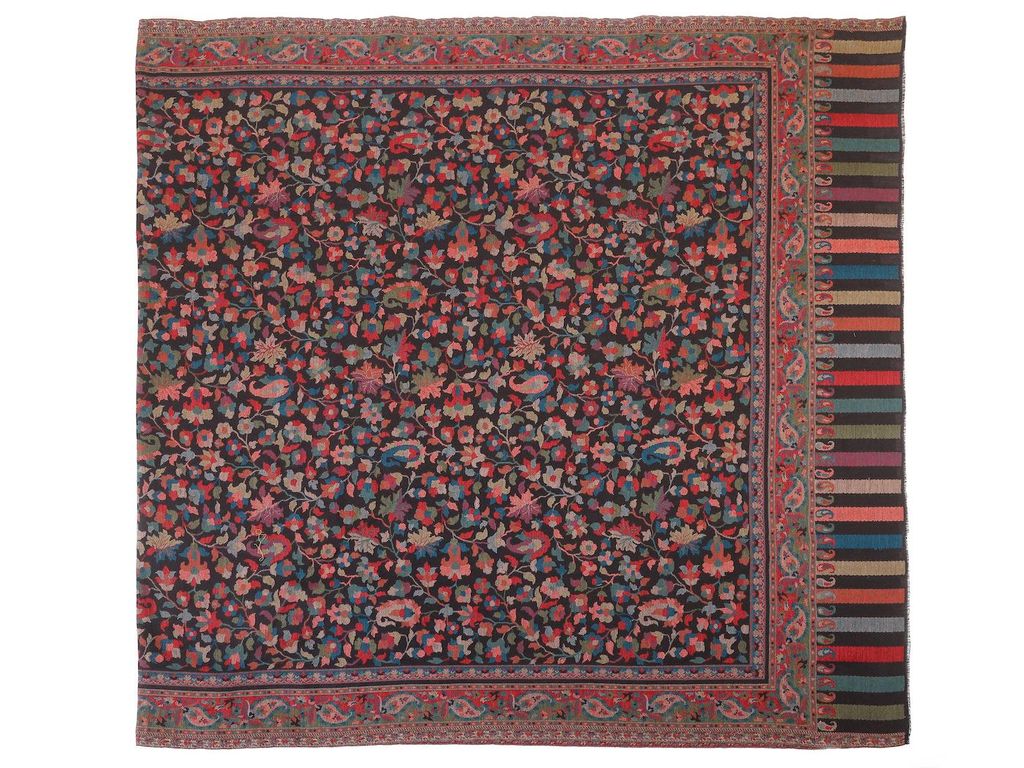 Палантин широкий шерсть 100% Тк4400/7 - Ганг фото 2