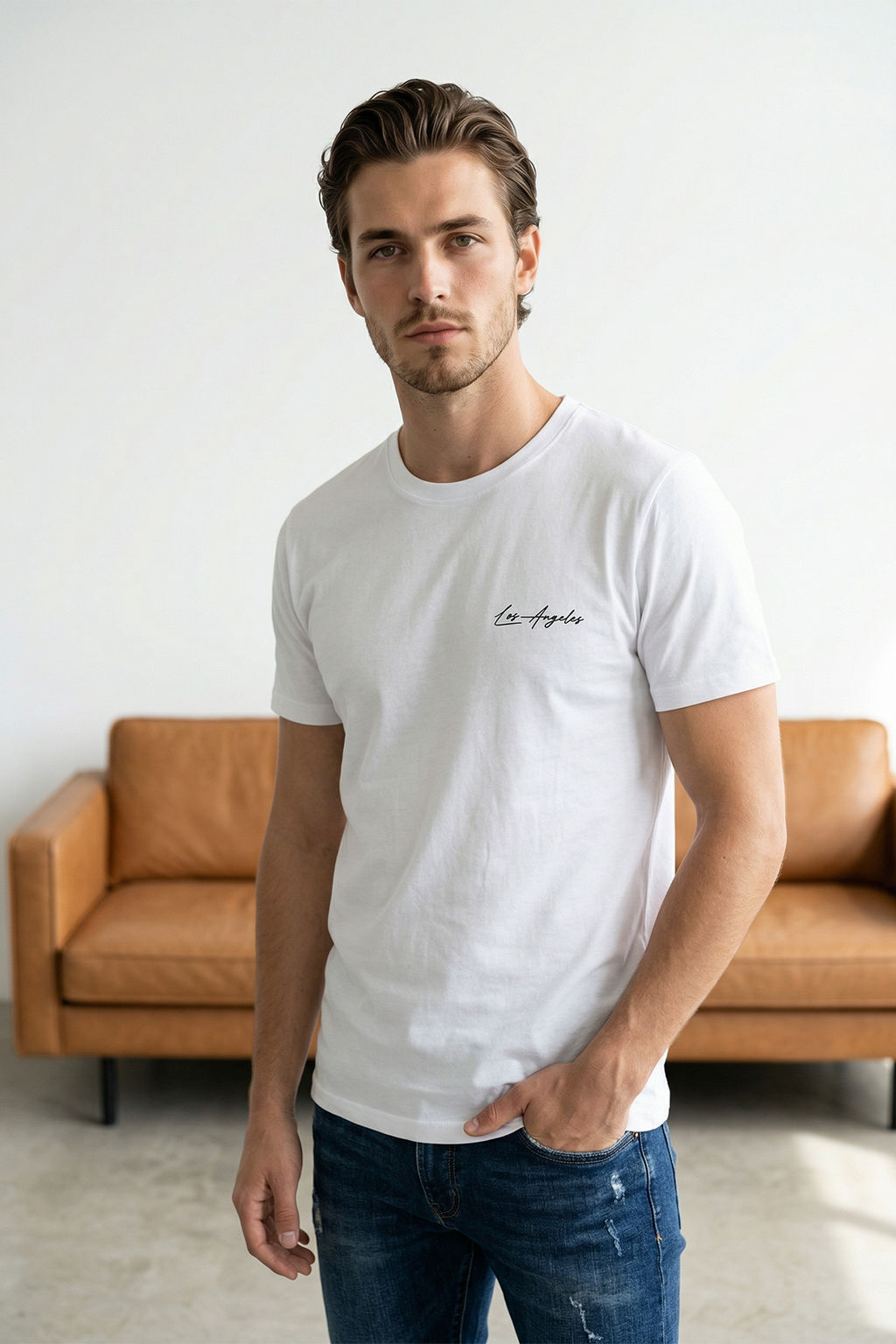 Siyah-Beyaz 2li Paket Regular Kesim Nak?sl? T-shirt TMNSS26TS00039