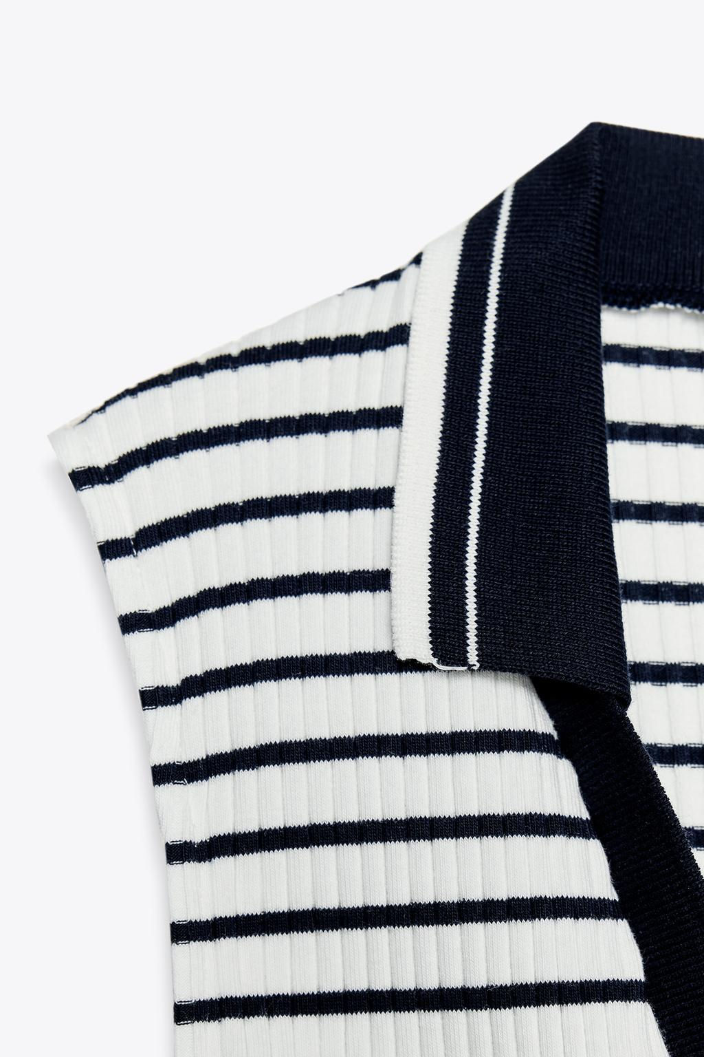 RIBBED POLO SHIRT - Zara фото 16