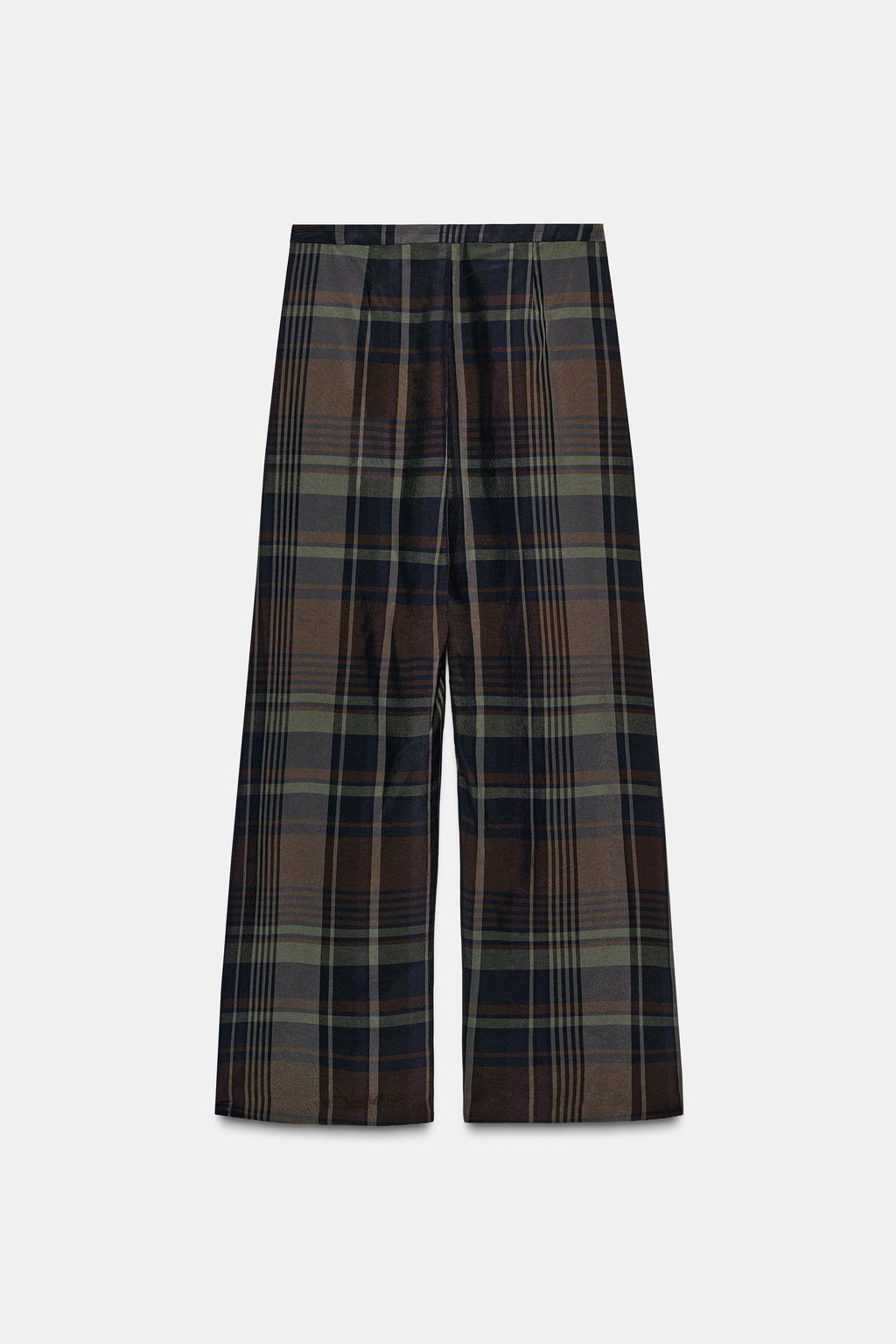 ZW COLLECTION CHECK BALLOON TROUSERS - Zara фото 6