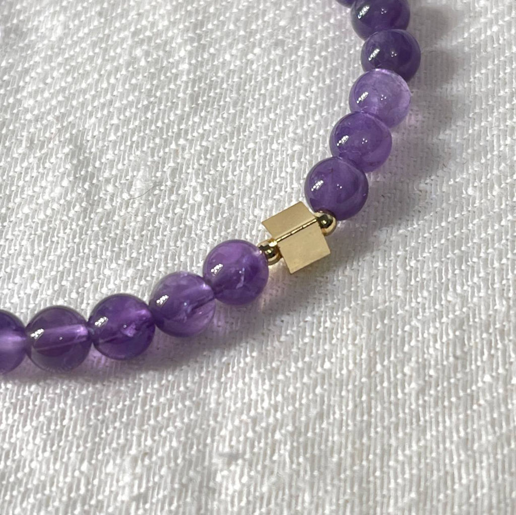 Браслет со вставкой из Аметиста 19 см