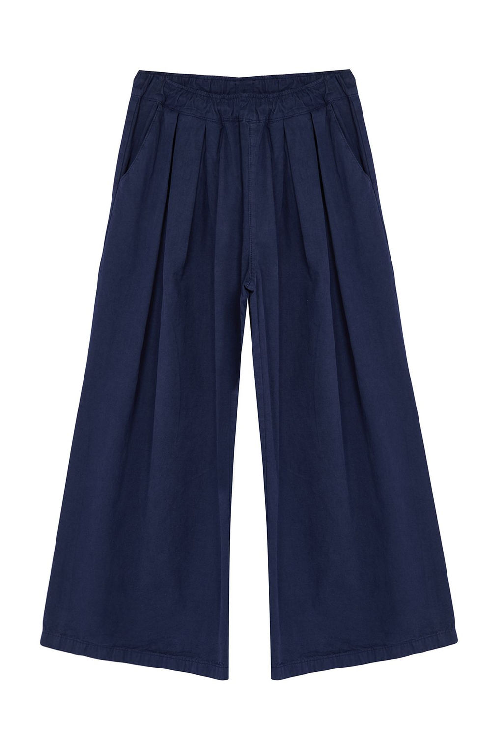 Lacivert Pileli Yuksek Bel Wide Leg Jeans TWOAW25JE00023 - Trendyolmilla фото 6