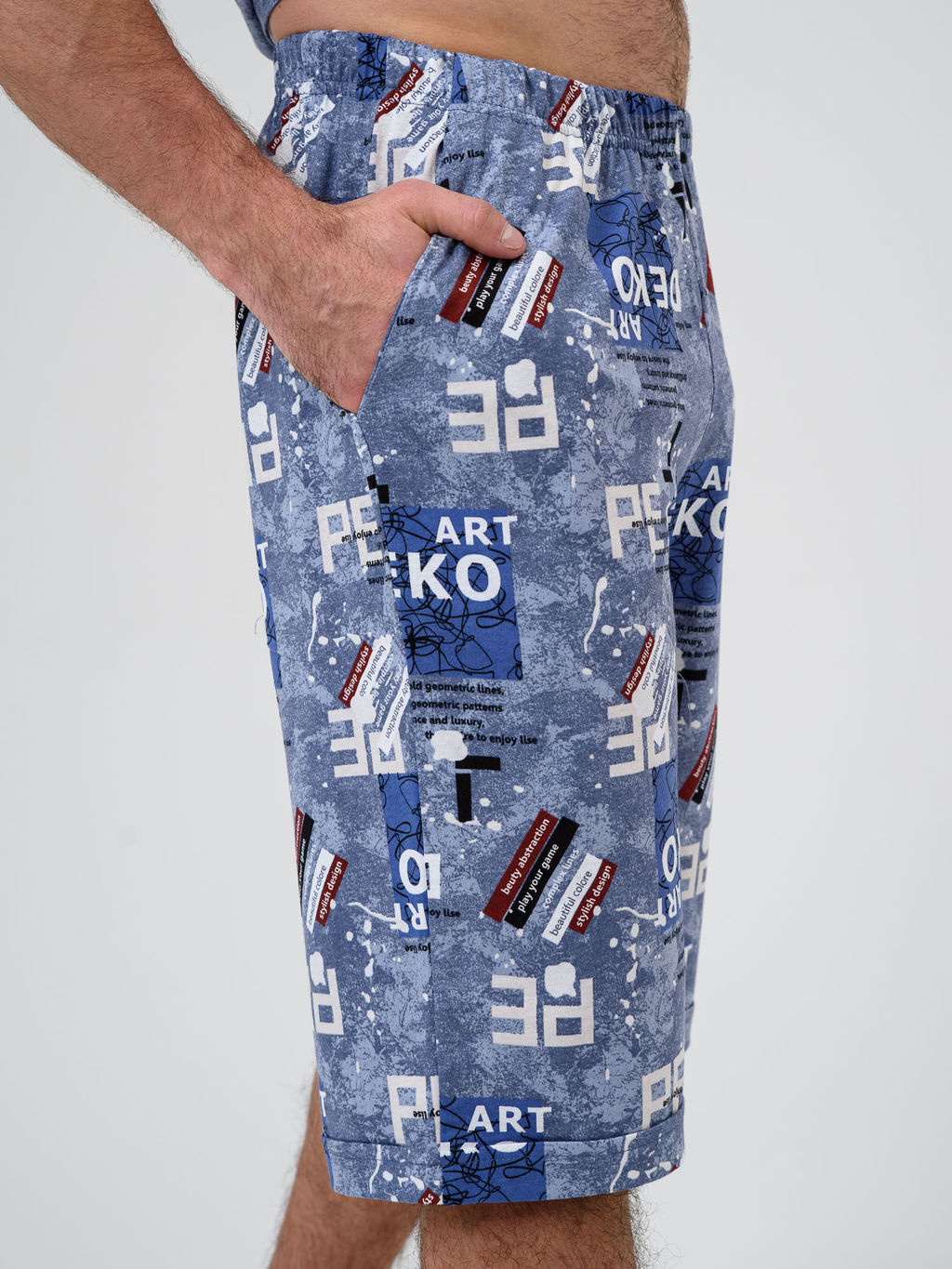 100% ХЛОПОК Комплект мужской "Техно" (бриджи)