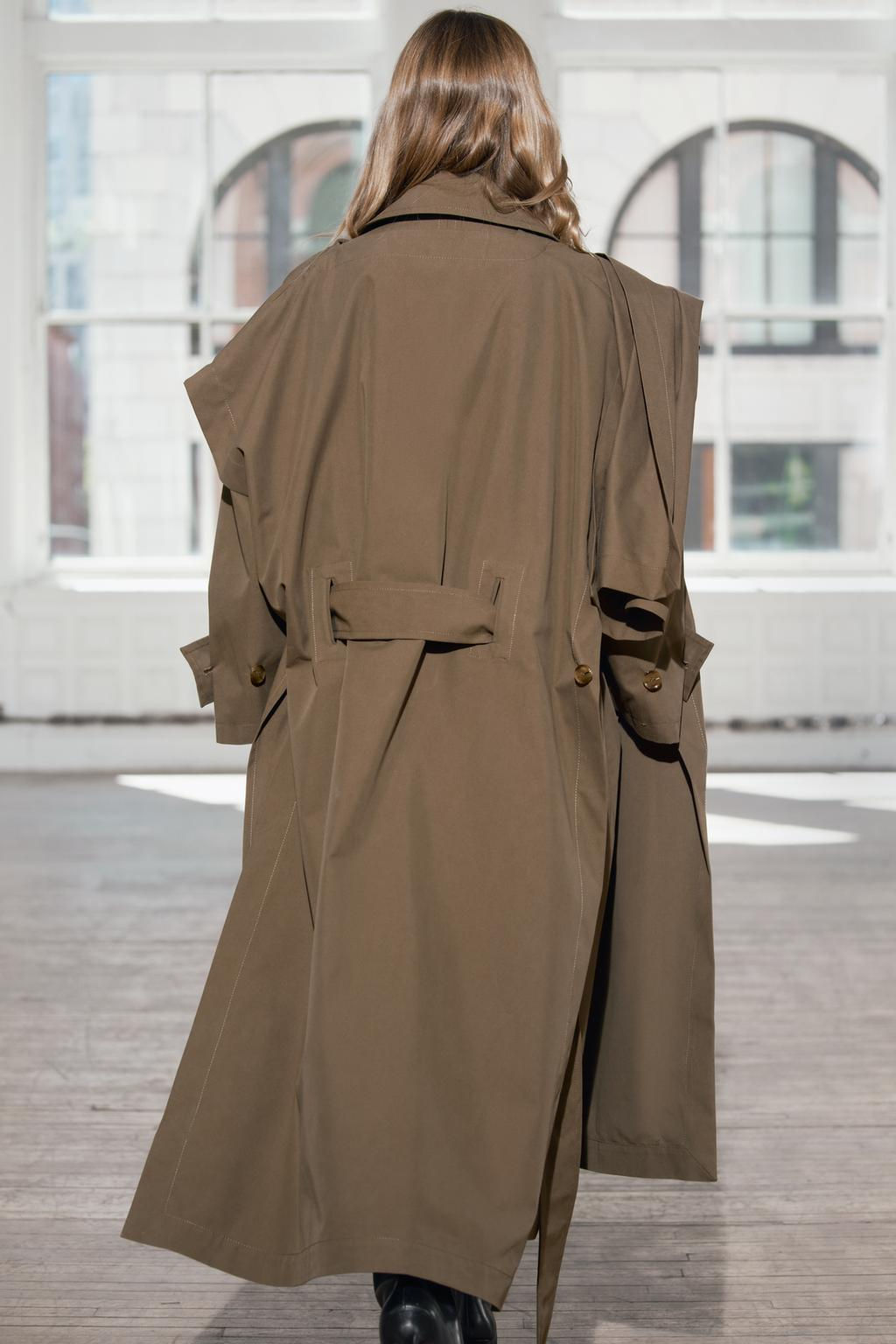 OVERSIZE LAYERED TRENCH COAT ZW COLLECTION - Zara фото 20