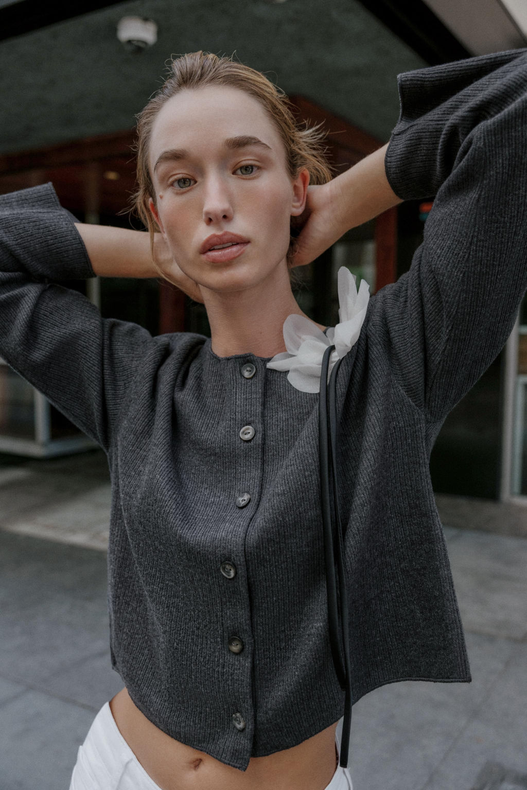 FLORAL RIBBED CARDIGAN - Zara фото 2