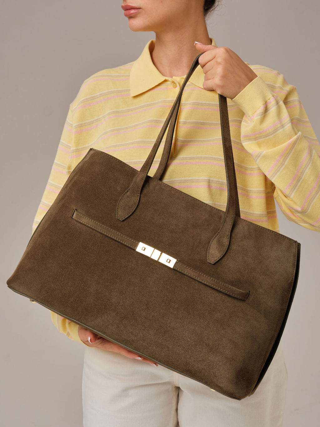 Замшевая сумка Bossy DBR 31382 тундра