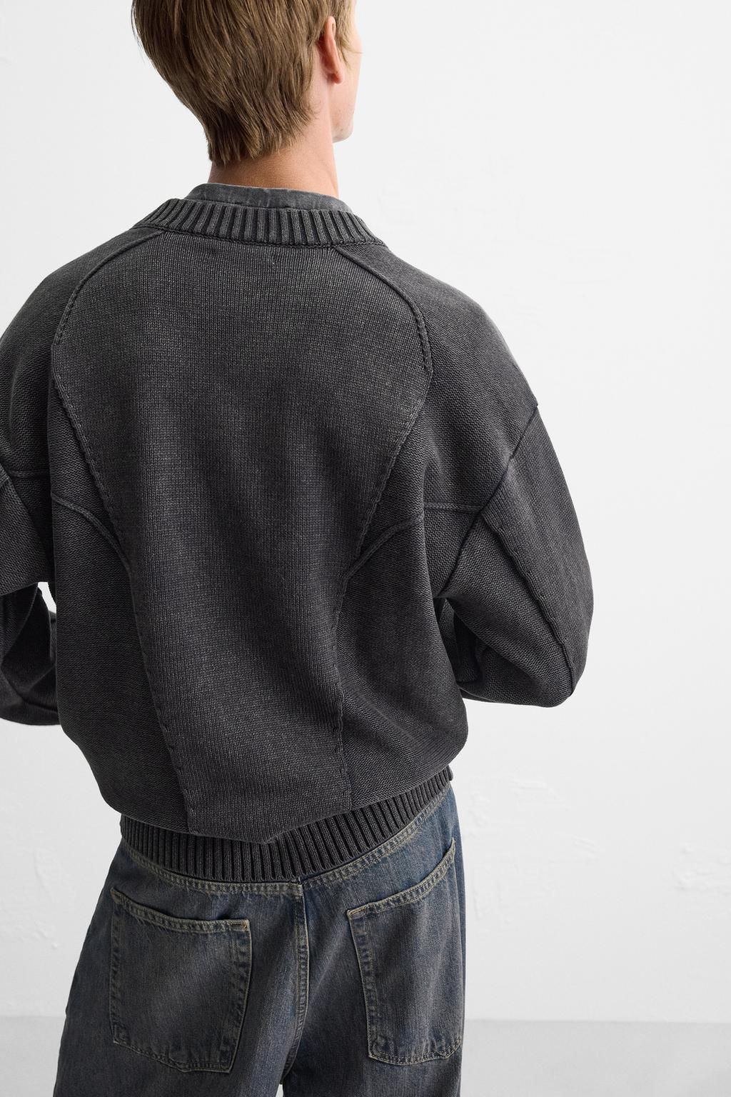 ZIP-UP KNIT JACKET - Zara фото 6