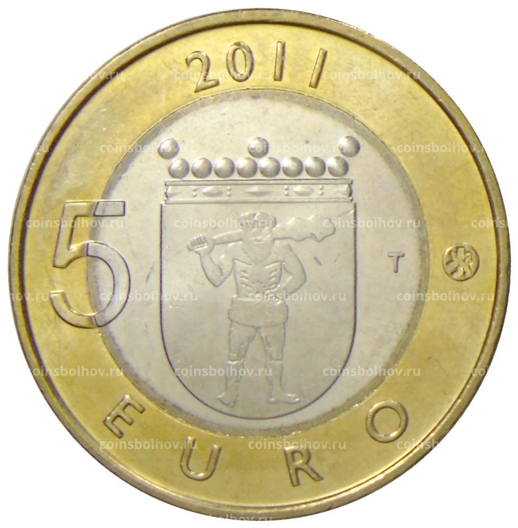 5 евро 2011 года Финляндия Исторические регионы Финляндии  Лапландия