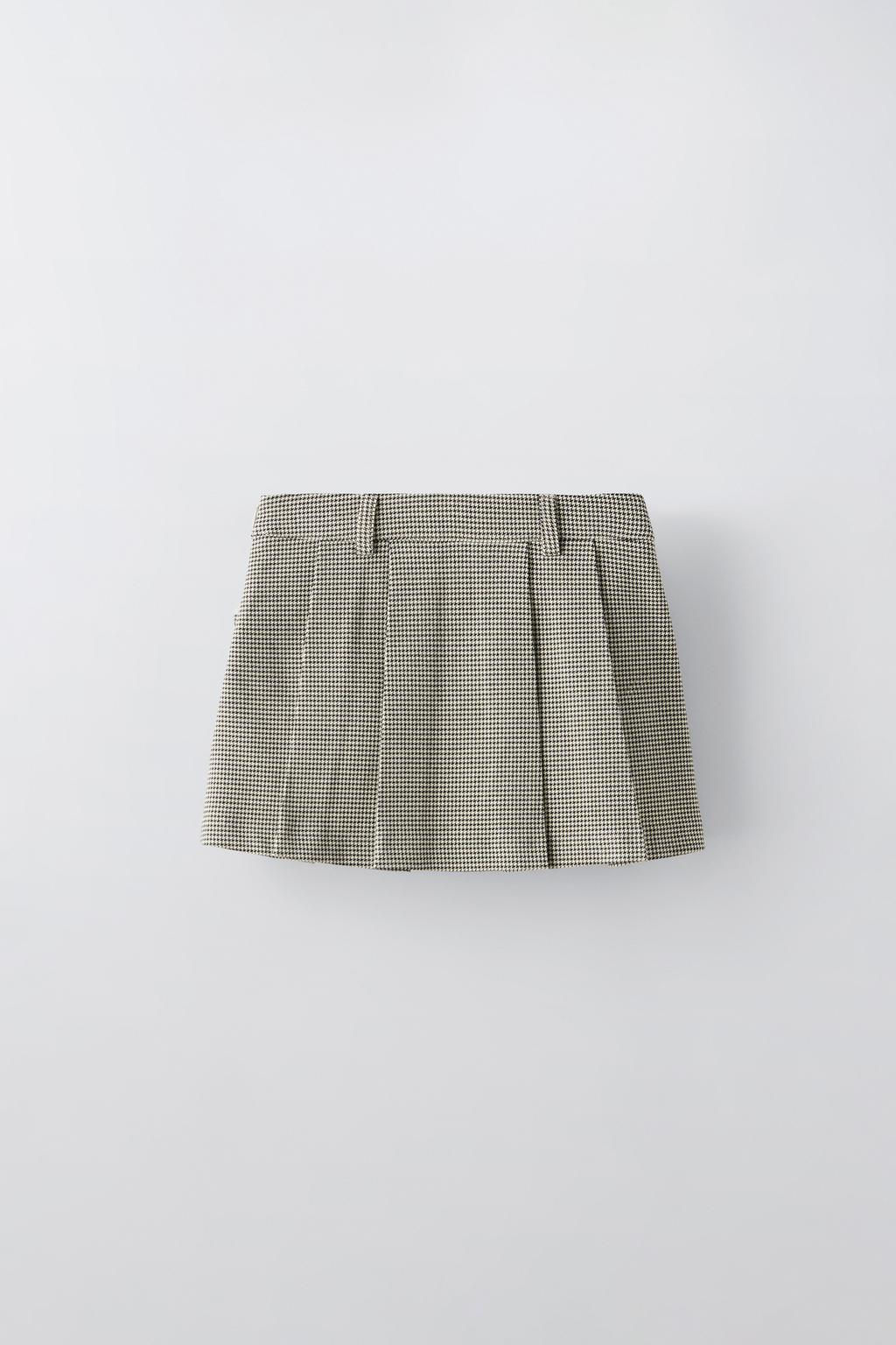 HOUNDSTOOTH BOW SKIRT - Zara фото 2