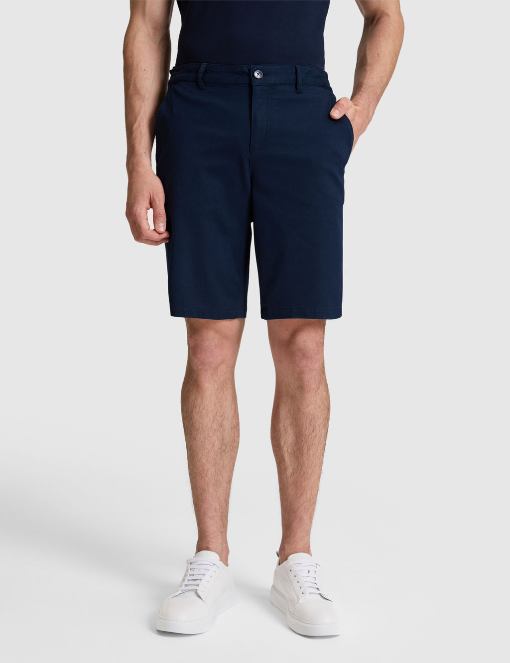 Lacivert Slim Fit Dokuma _ort