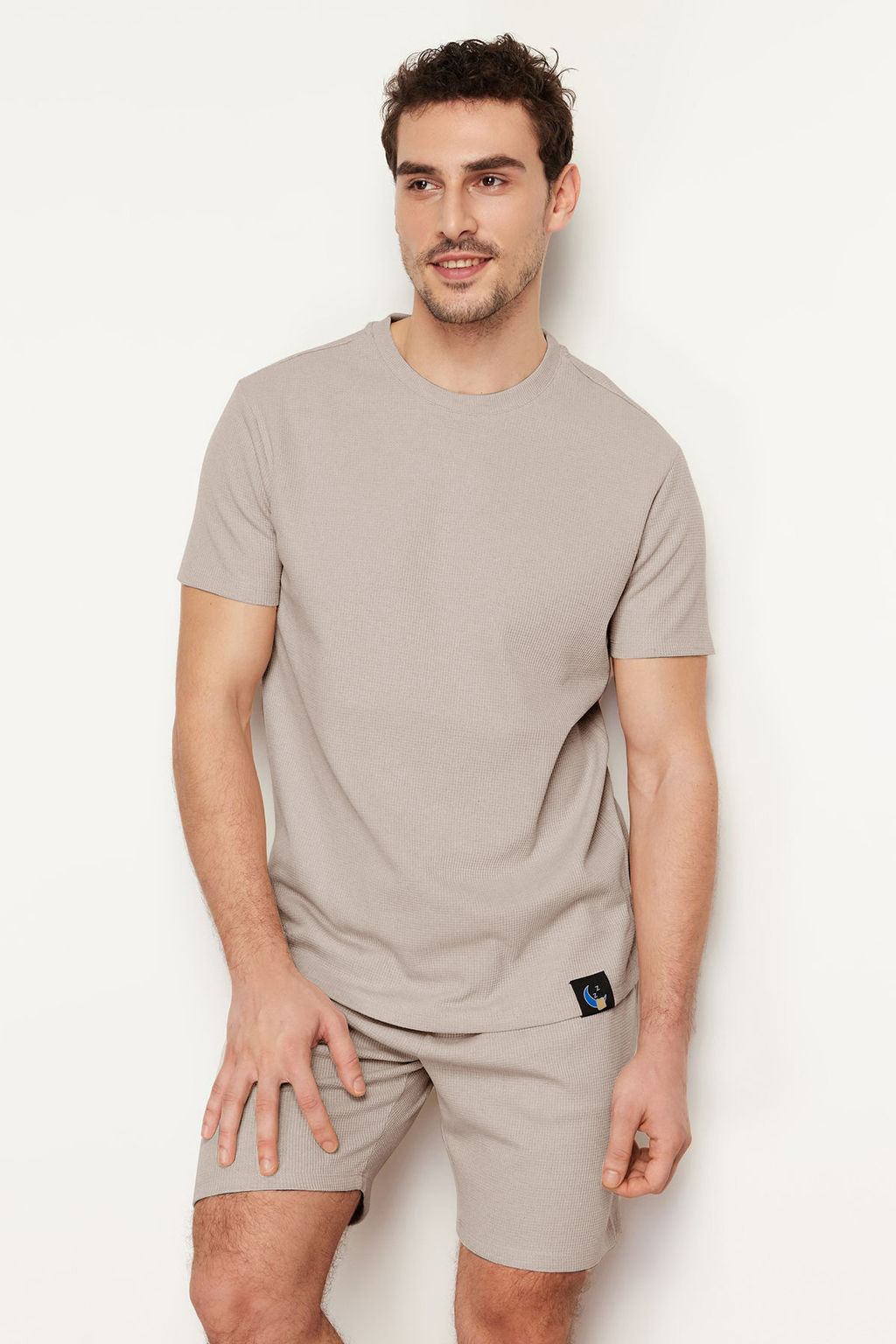 TRENDYOL MAN Siyah Regular Fit Sortlu Pijama Tak?m? TMNSS23PT00036 - Trendyolmilla фото 33