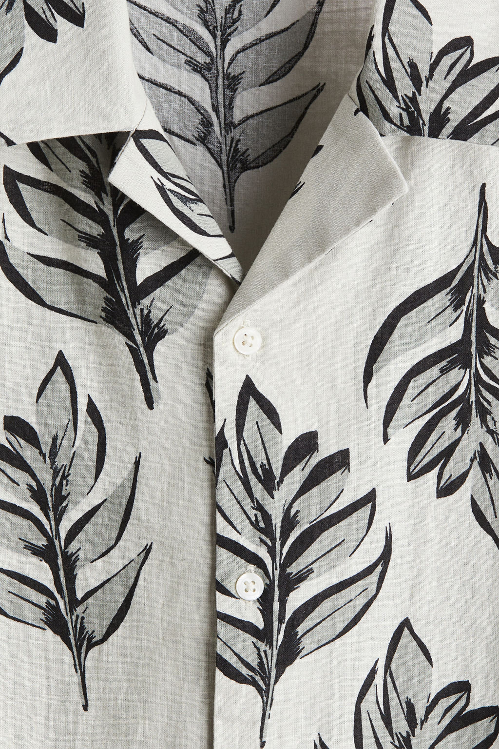 Camisa resort en mezcla de lino Regular Fit - H&m фото 3
