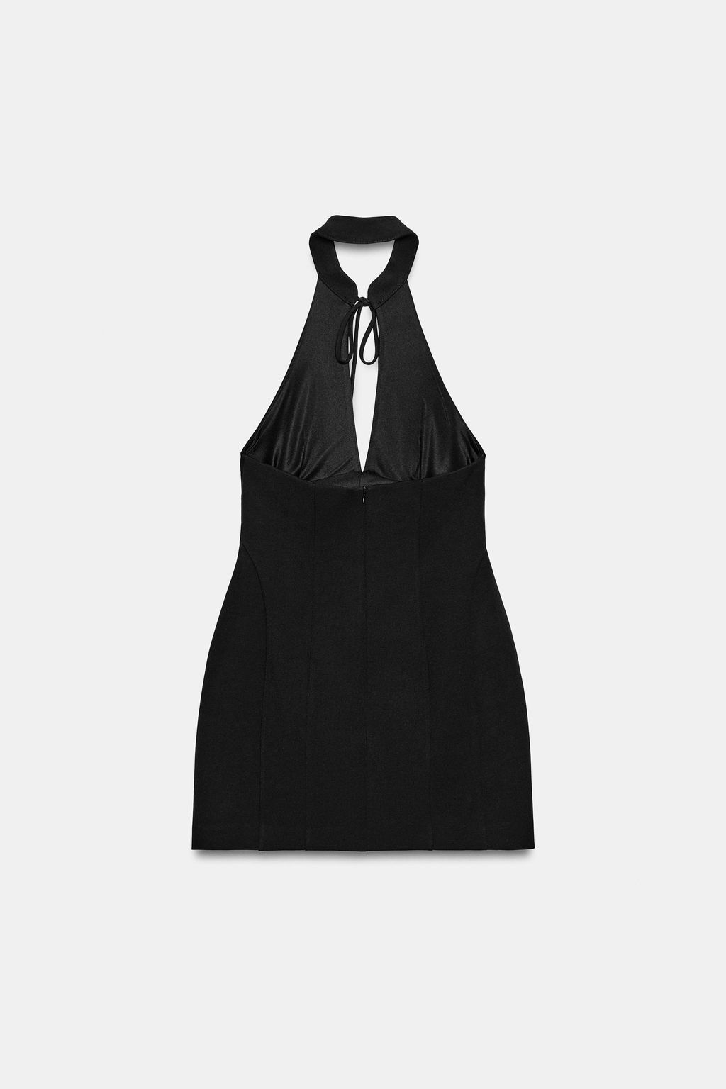 VESTIDO MINI HALTER VOLUMEN / Negro - Zara фото 6