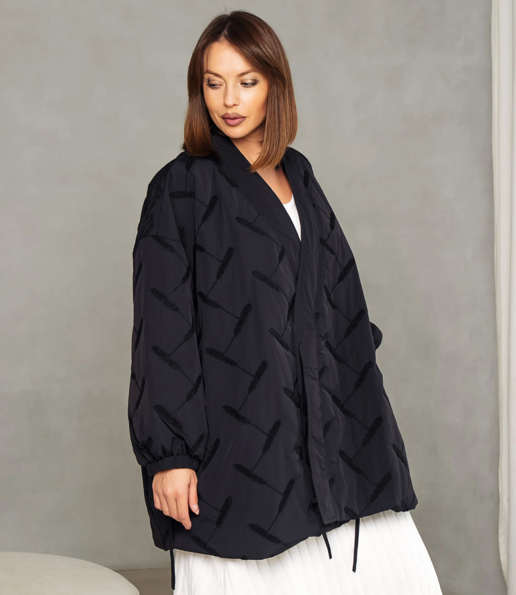 Куртка #КТ095 (1), чёрный - Dommod фото 2