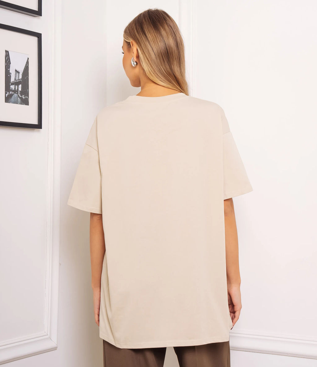 Футболка #КТ1 (22)-2, светло-бежевый