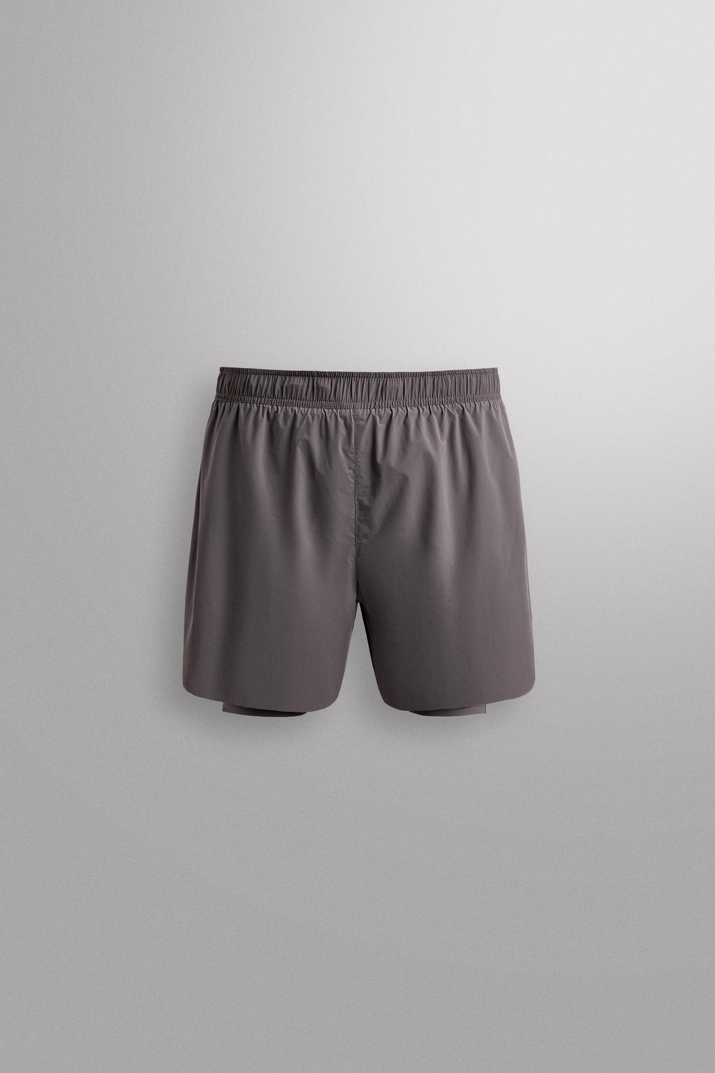 PANTALONES CORTOS RUNNING 2 EN 1 / Morado