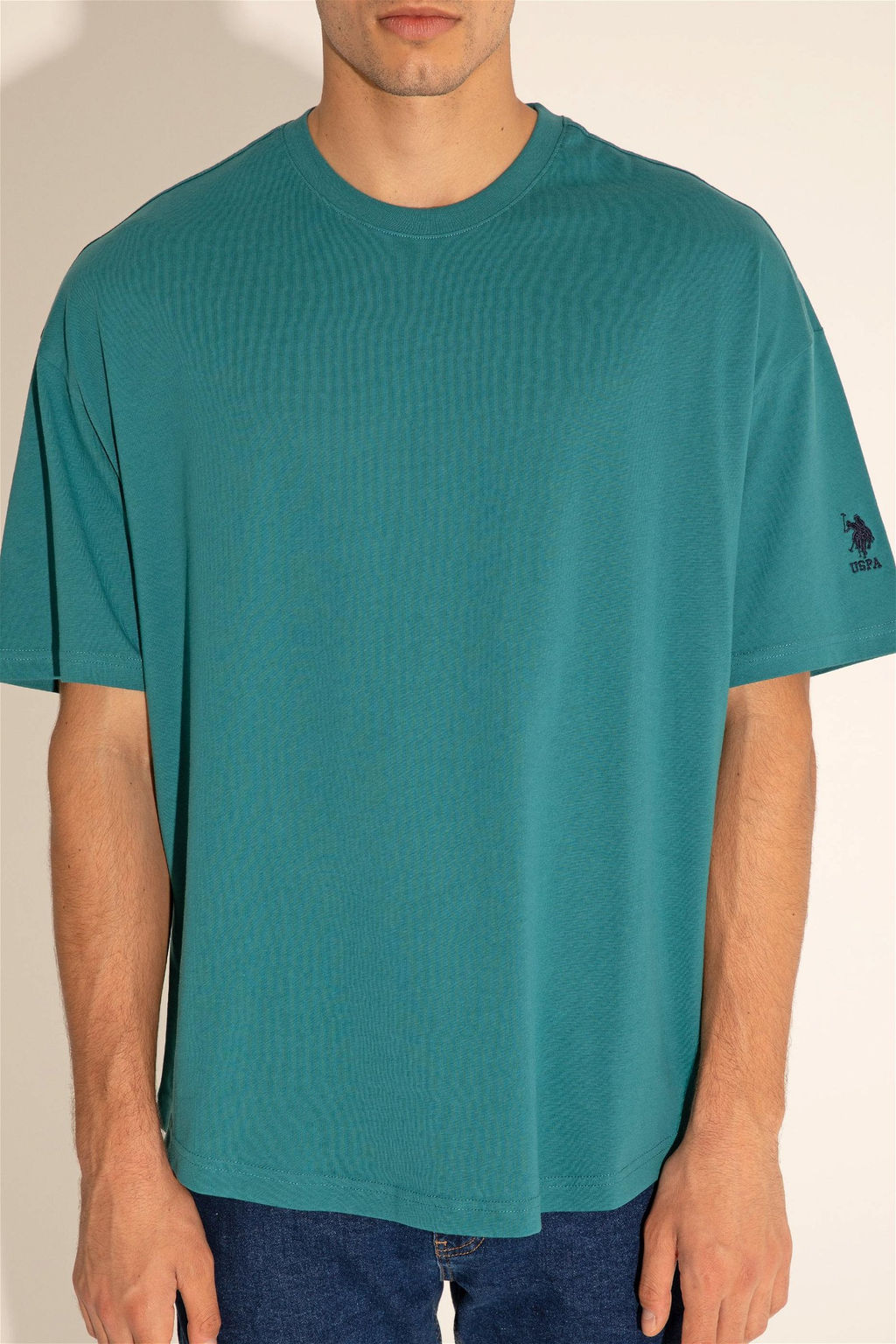 Мужская темно-зеленая футболка - U.s. polo assn фото 14