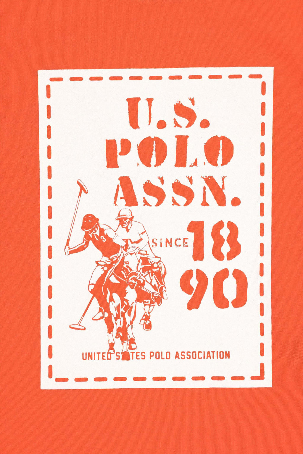 Футболка U.S. Polo Assn с цветком граната хлопок фото 4