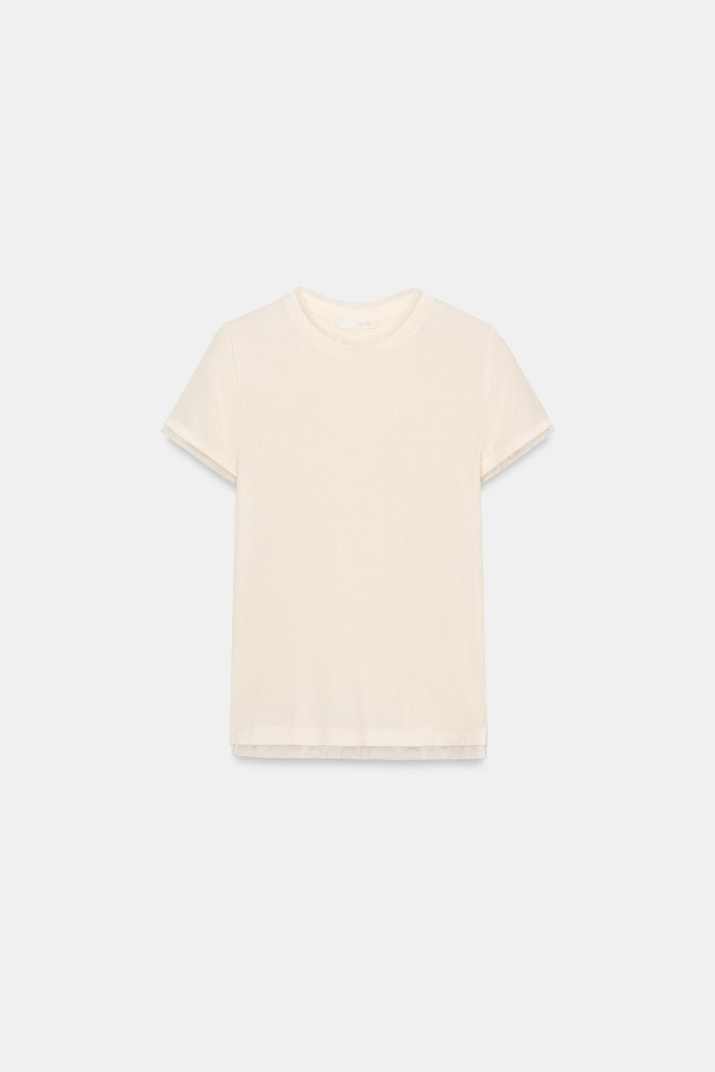 CAMISETA COMBINADA TUL / Vainilla - Zara фото 5