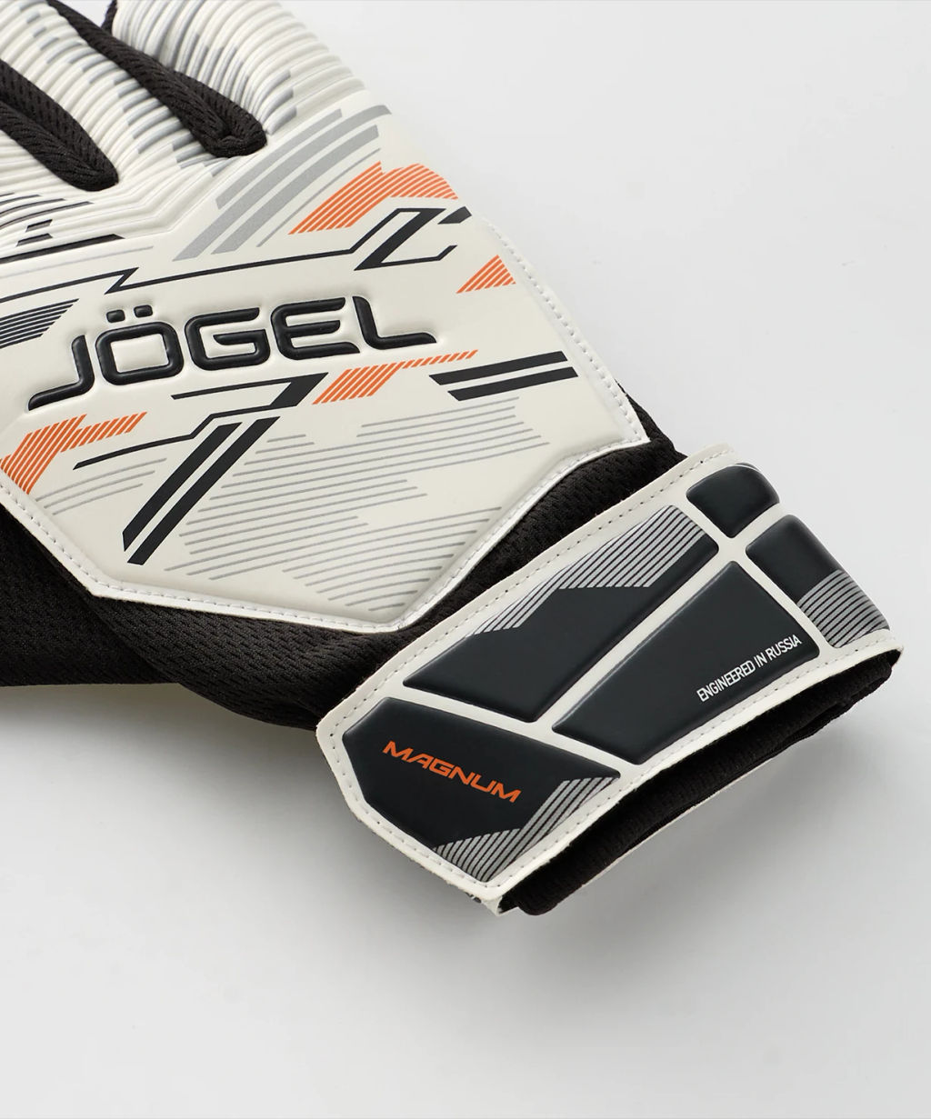 Перчатки вратарские JOGEL Magnum AL3 Flat, белый  фото 3