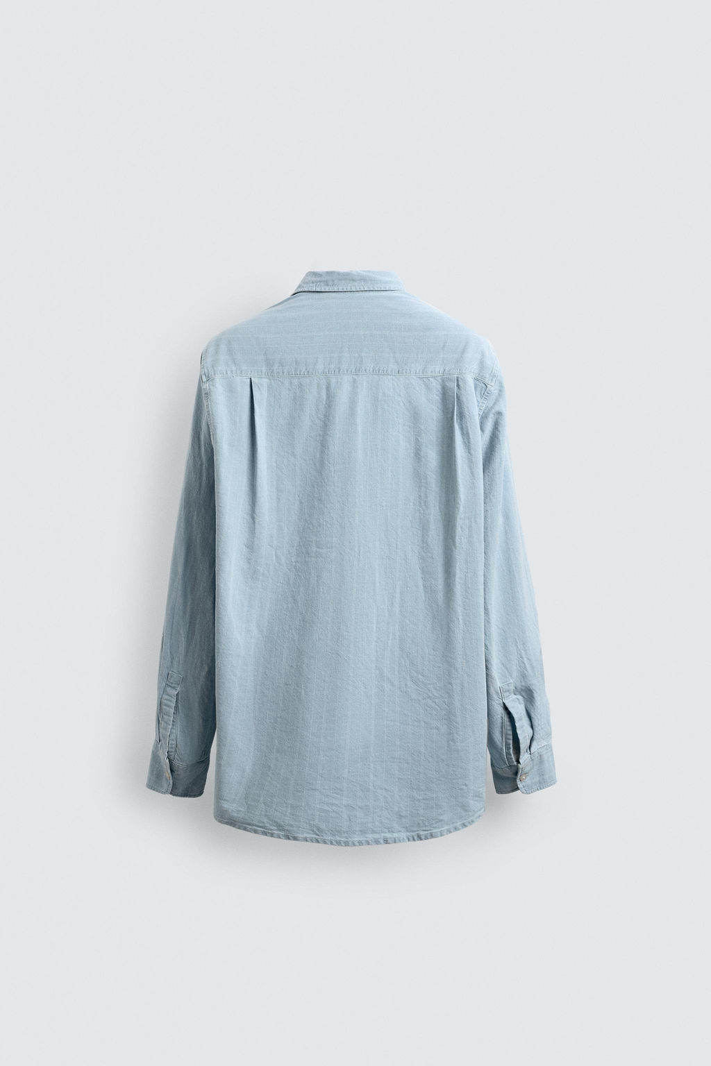 CAMISA JACQUARD DENIM AARON LEVINE X ZARA / Azul claro  фото 7