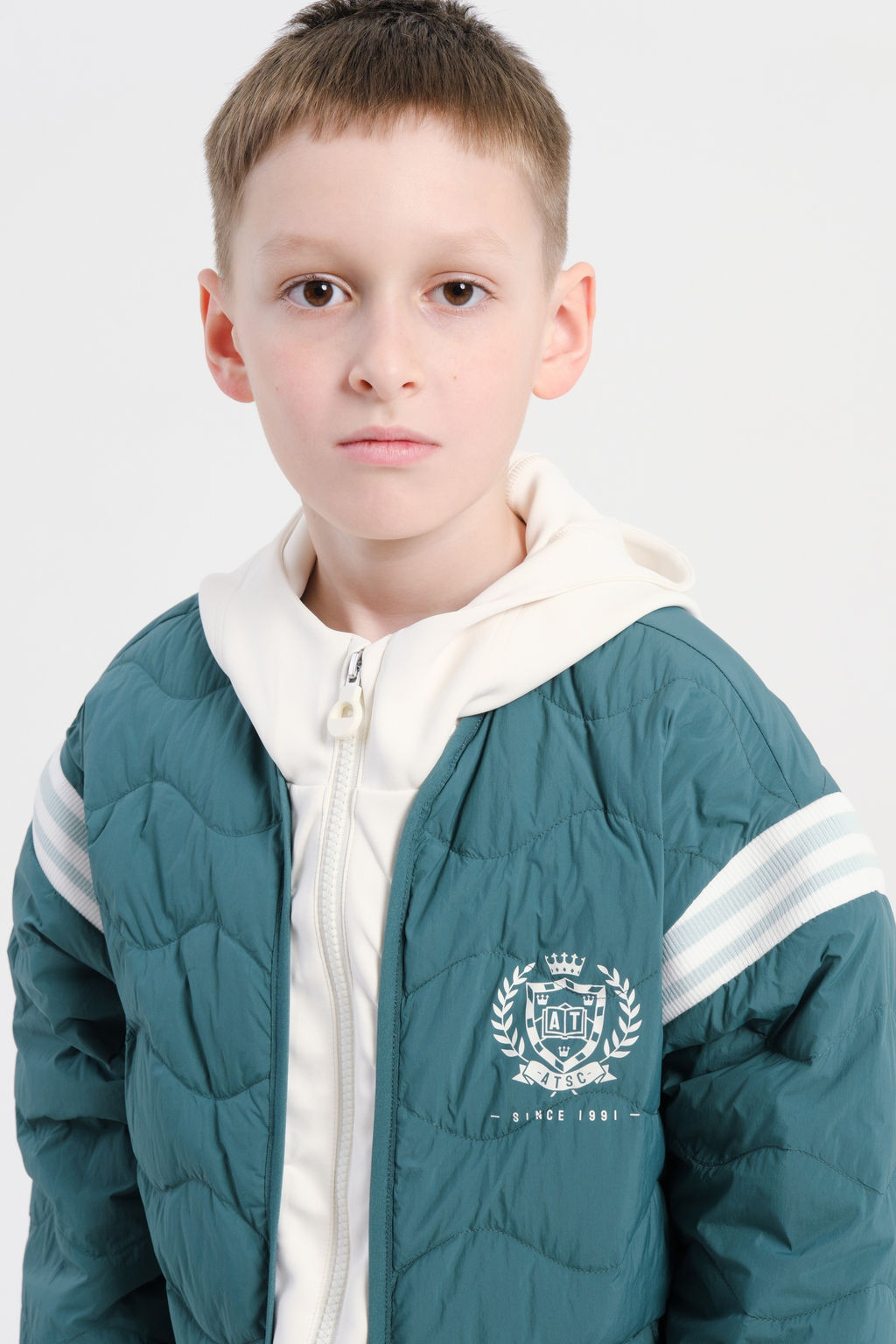 Пуховик короткий Темно-зеленый - Anta фото 3