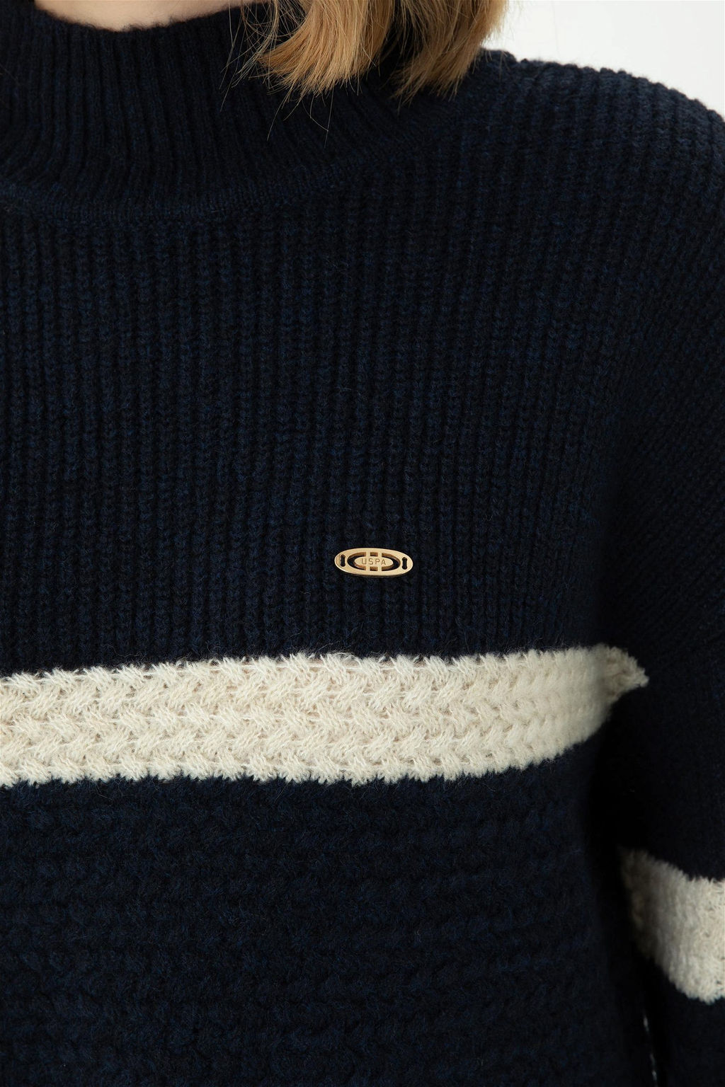 Женский темно-синий свитер - U.s. polo assn фото 7