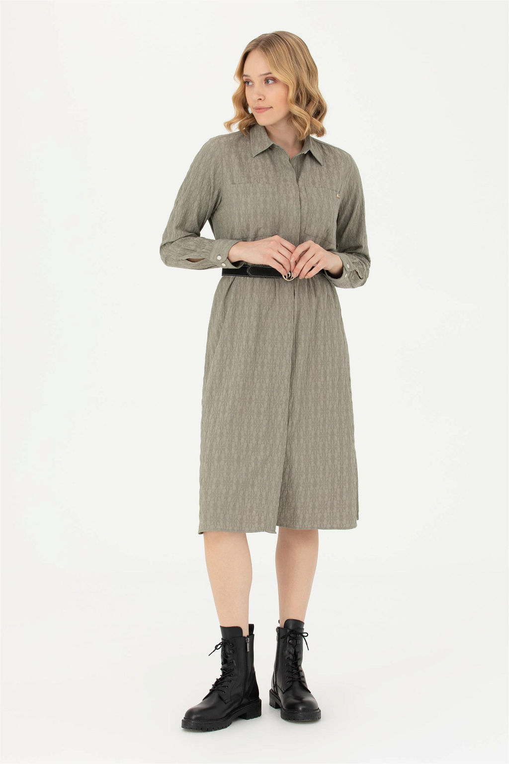Женское мятное тканое платье - U.s. polo assn фото 8