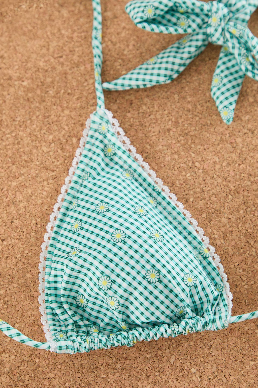 TRENDYOLMILLA Cicek Desenli Ucgen Serit Detayl? Regular Pretty Bikini Tak?m? TBESS25BT00010  фото 7