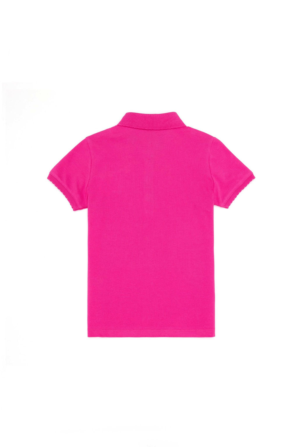 Базовая футболка цвета фуксии для девочки - U.s. polo assn фото 5