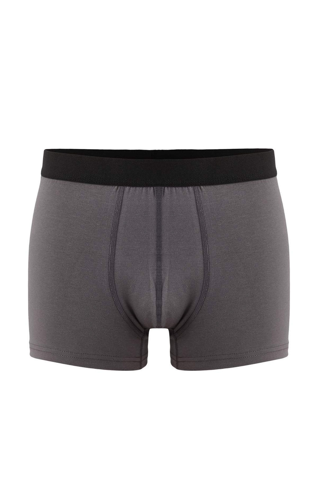 Cok Renkli 3lu Paket Desenli/Duz Pamuklu Boxer TMNAW25BX00009 - Trendyolmilla фото 2