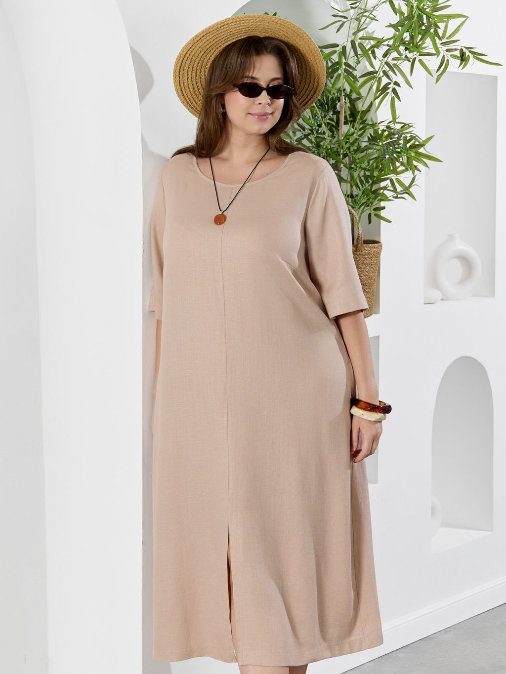 Платье Камео-1 из вискозы со льном - Виотекс фото 49