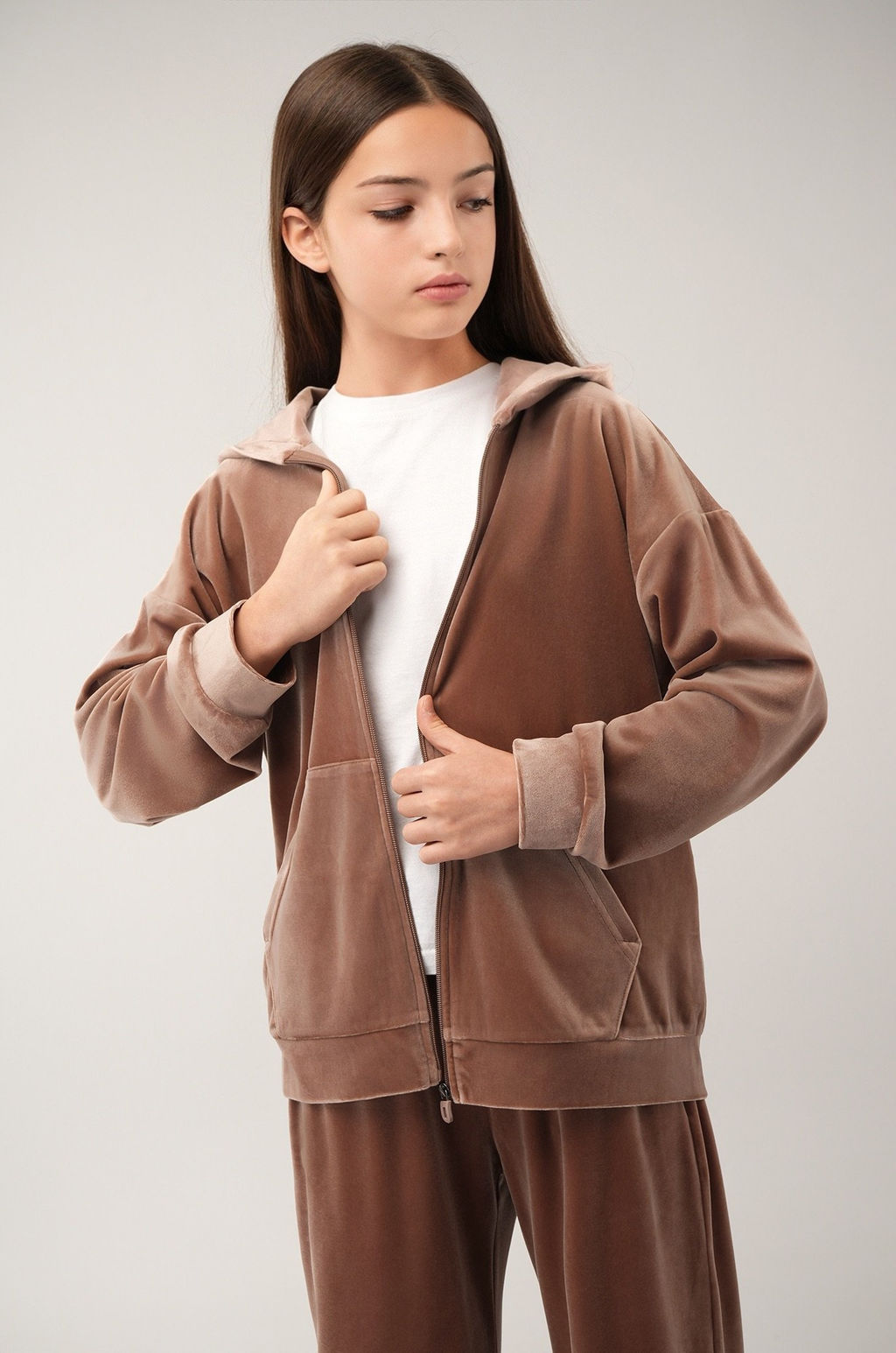 Велюровый костюм для девочки Happyfox