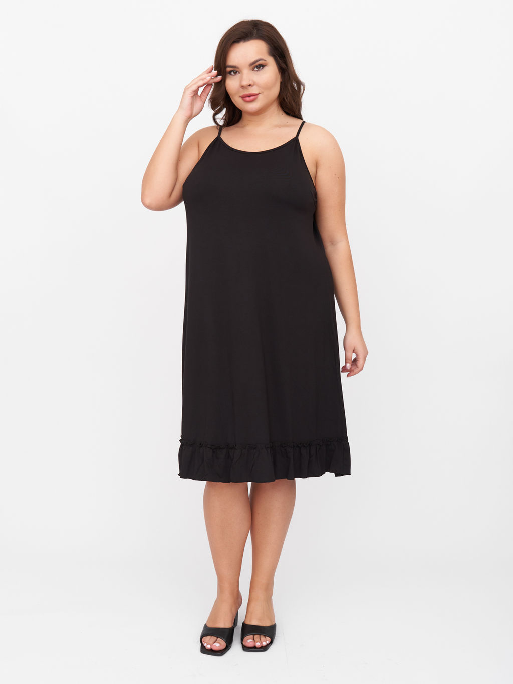 Сарафан трикотажный SA22003BLK01