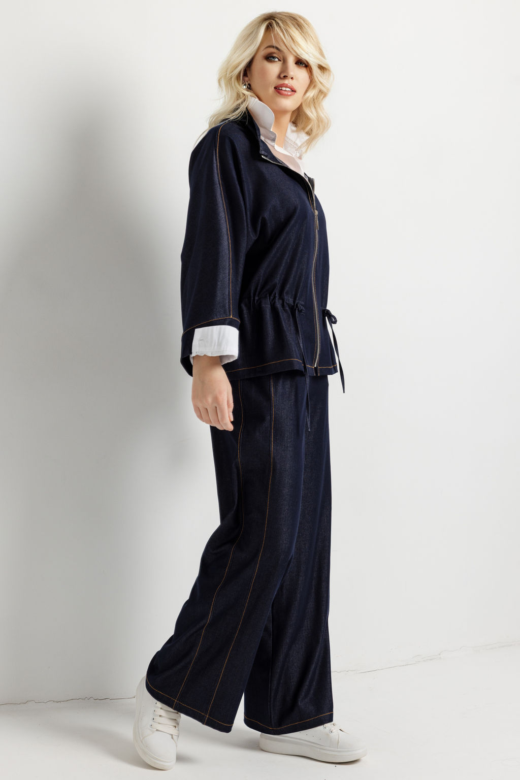 Брюки женские 210/02/Синий, джинс