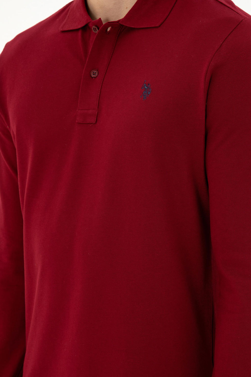 Мужской бордово-красный базовый свитшот Неожиданная скидка в корзине - U.s. polo assn фото 7