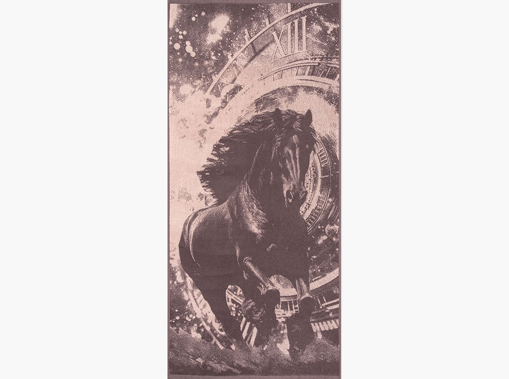 Полотенце махровое 6с102.411ж1 Бег времени(т.с.мальв1) 67х150см