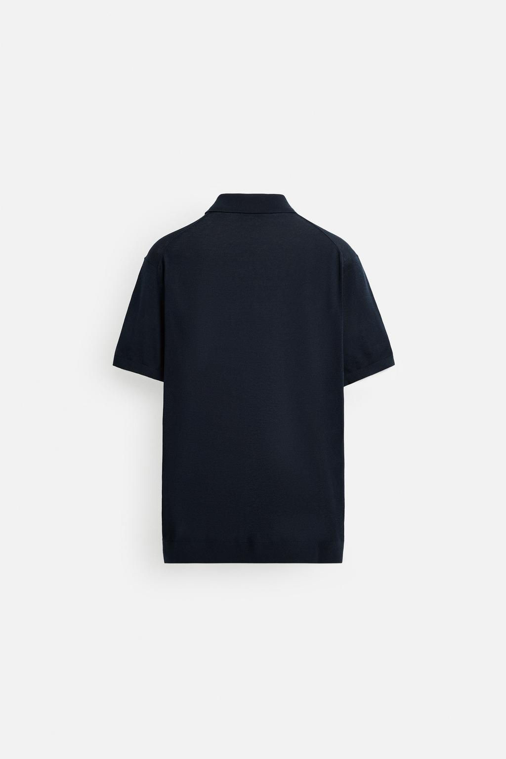 KNIT COTTON - SILK POLO SHIRT - Zara фото 32