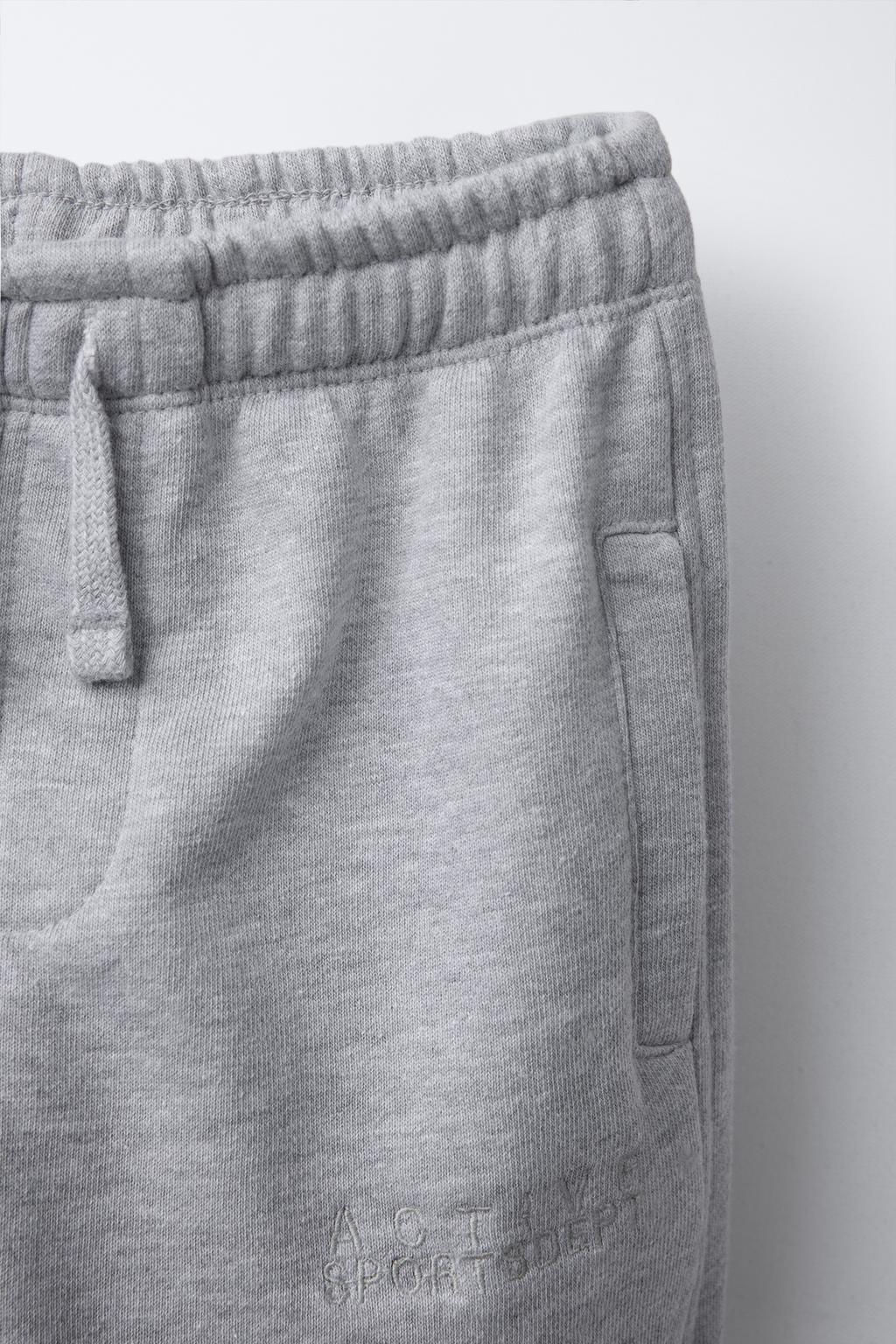 EMBROIDERED TEXT JOGGERS - Zara фото 8