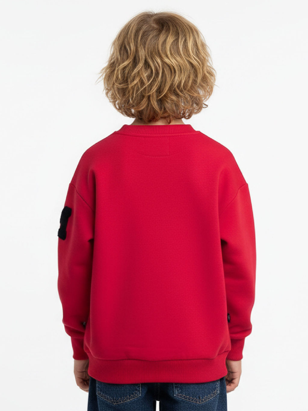 Толстовка для мальчика с шевроном 22-3270 красный - Mini maxi фото 4